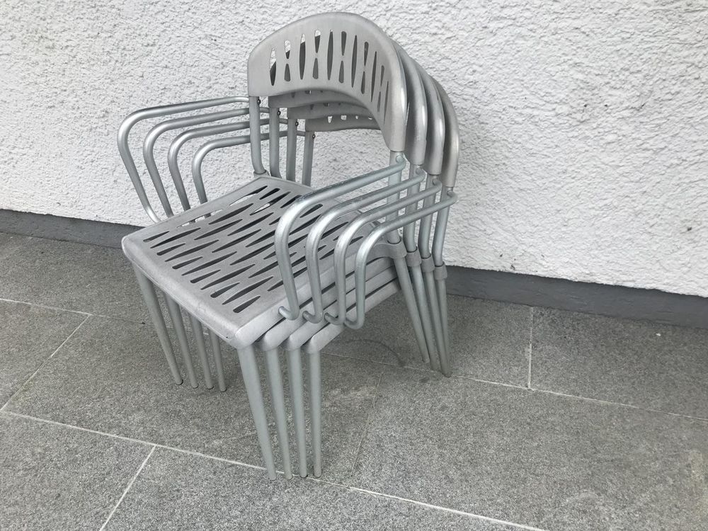 4 Alu Garten Stühle Luigi Origlia Piuma Embru schaffner Kaufen auf