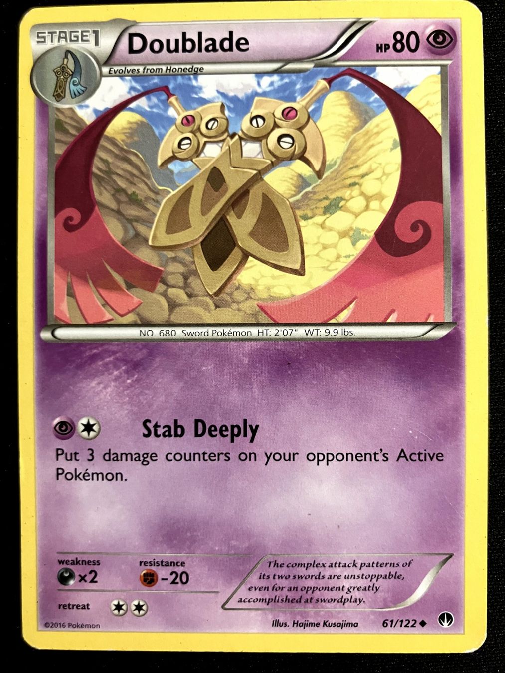 Pokémon Carte collezionabili: Pokemon Doublade - BREAKpoint 61/122 - English – Usato da Bern venduto da Big_GS