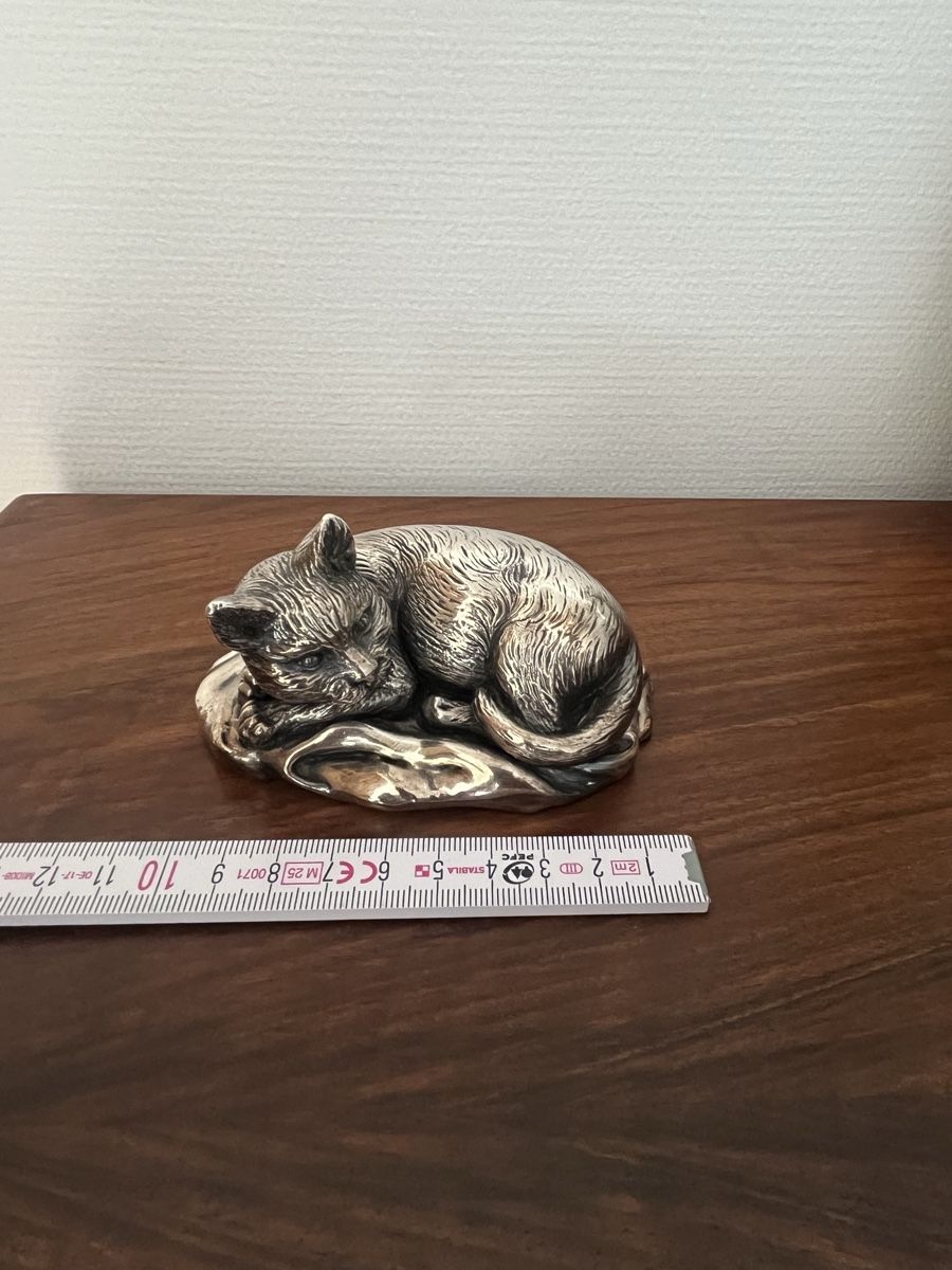 Statuette: Silber 925 Katze signiert – Usato da Giffers venduto da uhlenhaut 1