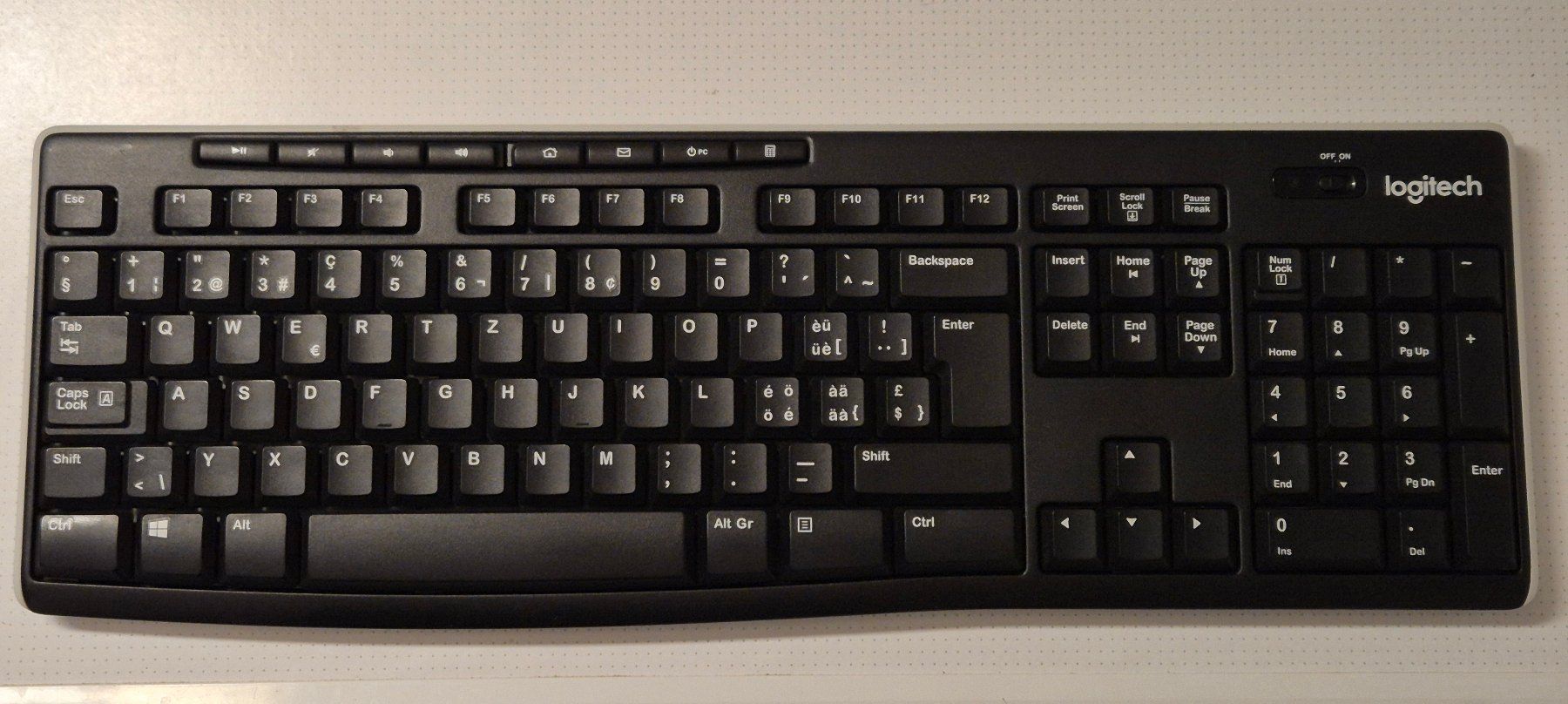 Logitech Tastiere: Clavier sans fil Logitech K270 + Récepteur USB Unifying – Usato da Petit-Lancy venduto da millo5928