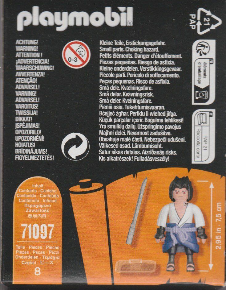 Playmobil Giocattoli: PLAYMOBIL  NARUTO SHIPPUDEN 71097 SASUKE – Nuovo e nell'imballaggio originale da Vezia venduto da Aquarius_Age 1