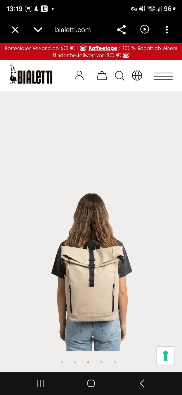 Rucksäcke: Bialetti Rucksack Rollverschluss beige  – Neu (gemäss Beschreibung) aus Zürich von Drago670 3