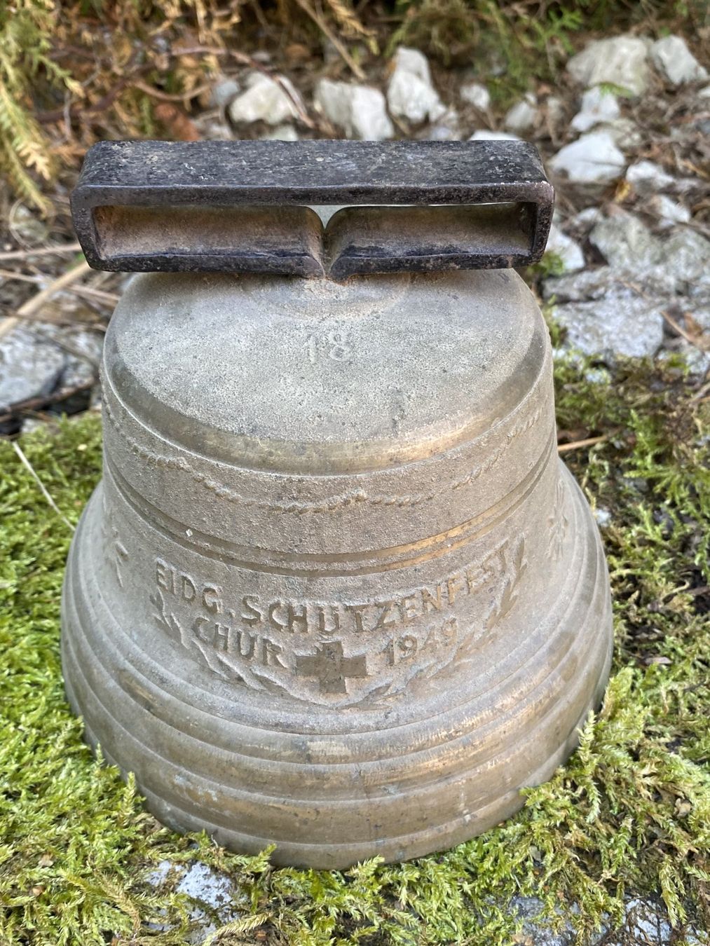 Campanacci mucche: Glocke  20 cm datiert 1949 – Usato da Ependes FR venduto da Sigird71 3