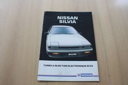 Nissan Silvia Prospekt Jahrgang 1985 Französisch