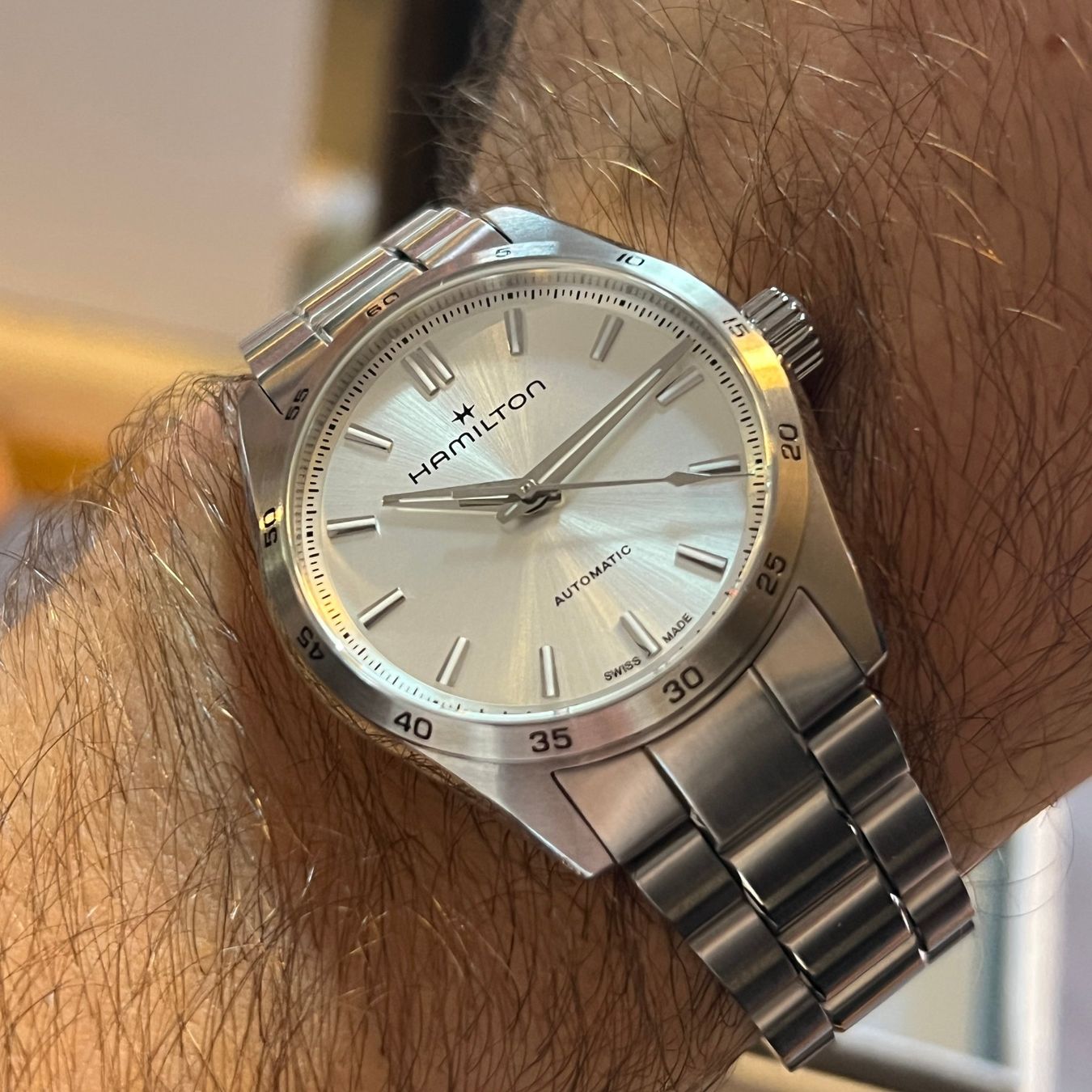 Hamilton Orologi: Hamilton Jazzmaster Auto Silver Dial Full Set H36105150 – Usato da Carouge GE venduto da Watchaser 3