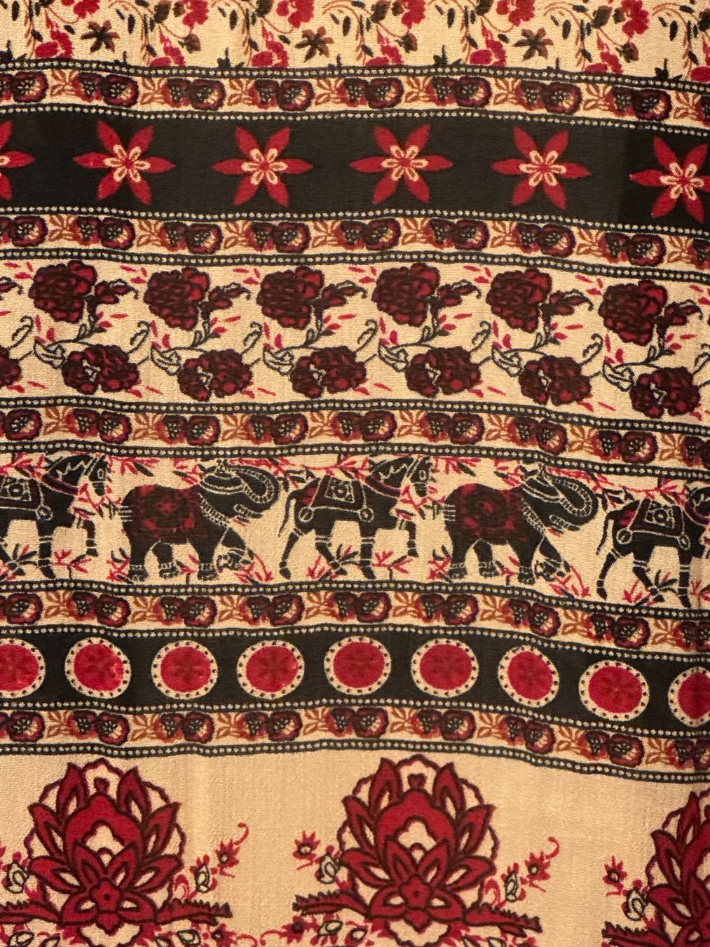 Arte internazionale: Leichter Kimono mit wunderschönem Elefantenmuster – Nuovo (secondo la descrizione) da Zürich venduto da Leg_elif8022 2