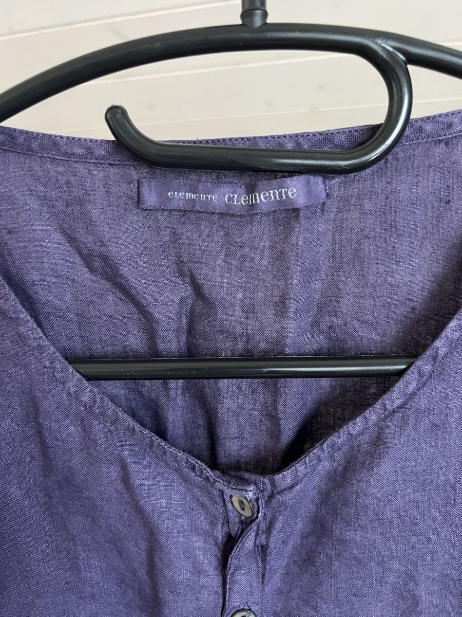 Camicette: ELEMENTE Clemente Leinenbluse, Lila, Grösse L / XL – Usato da Langenthal venduto da Alperose_5 2