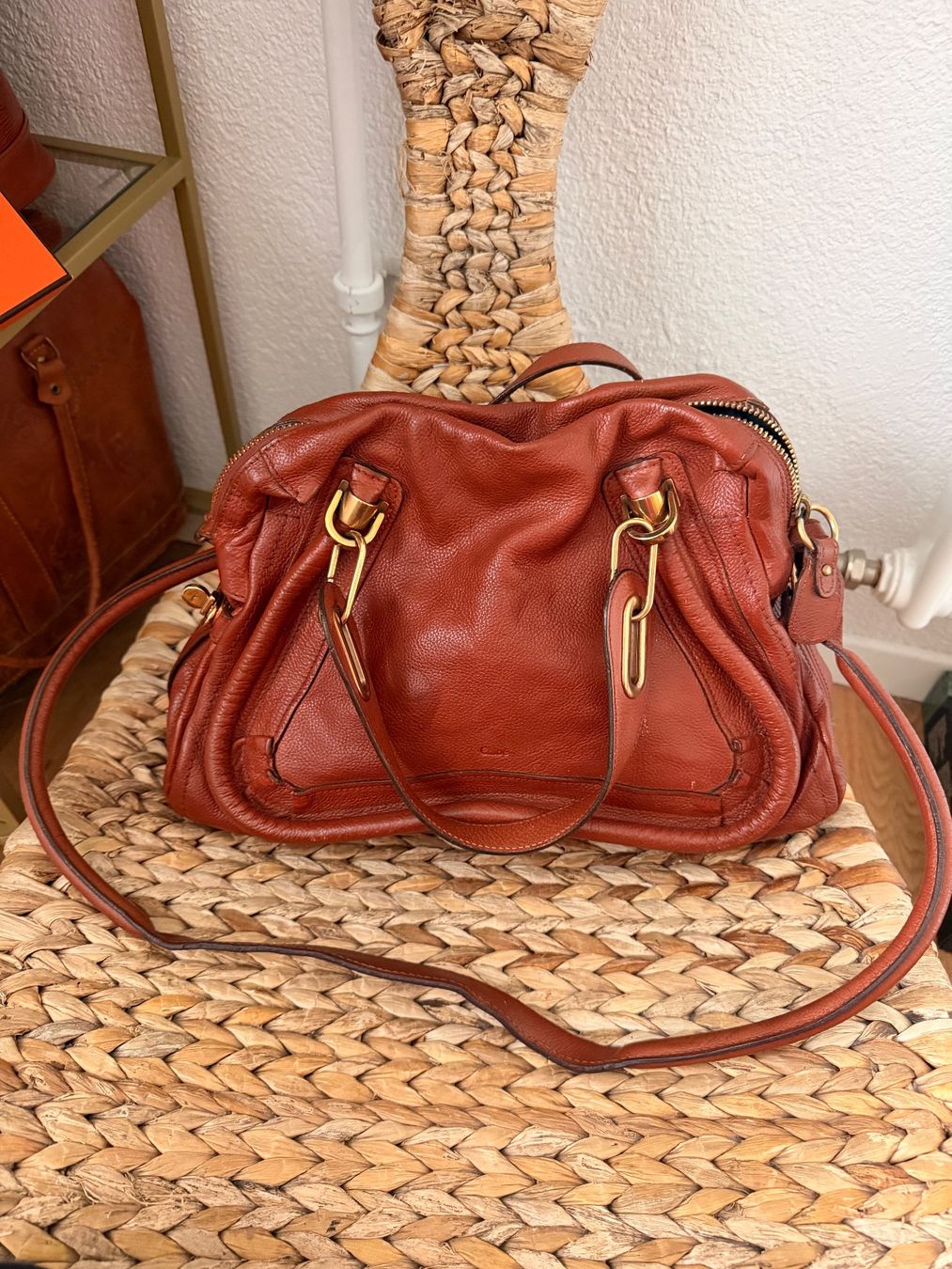 Chloé Taschen für Damen: Chloe Paratay Tasche rost – Gebraucht aus Samstagern von flowergirlshop 1