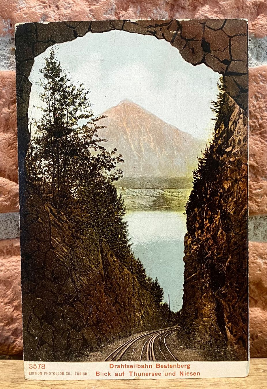 Ansichtskarten: 1945 Drahtseilbahn Beatenberg Blick auf Thunersee und Niesen – Gebraucht aus Root von ENGLAND-TREASURES