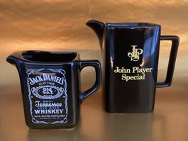 2 Wasser - Krüge  / Jack Daniel's und John Player Special