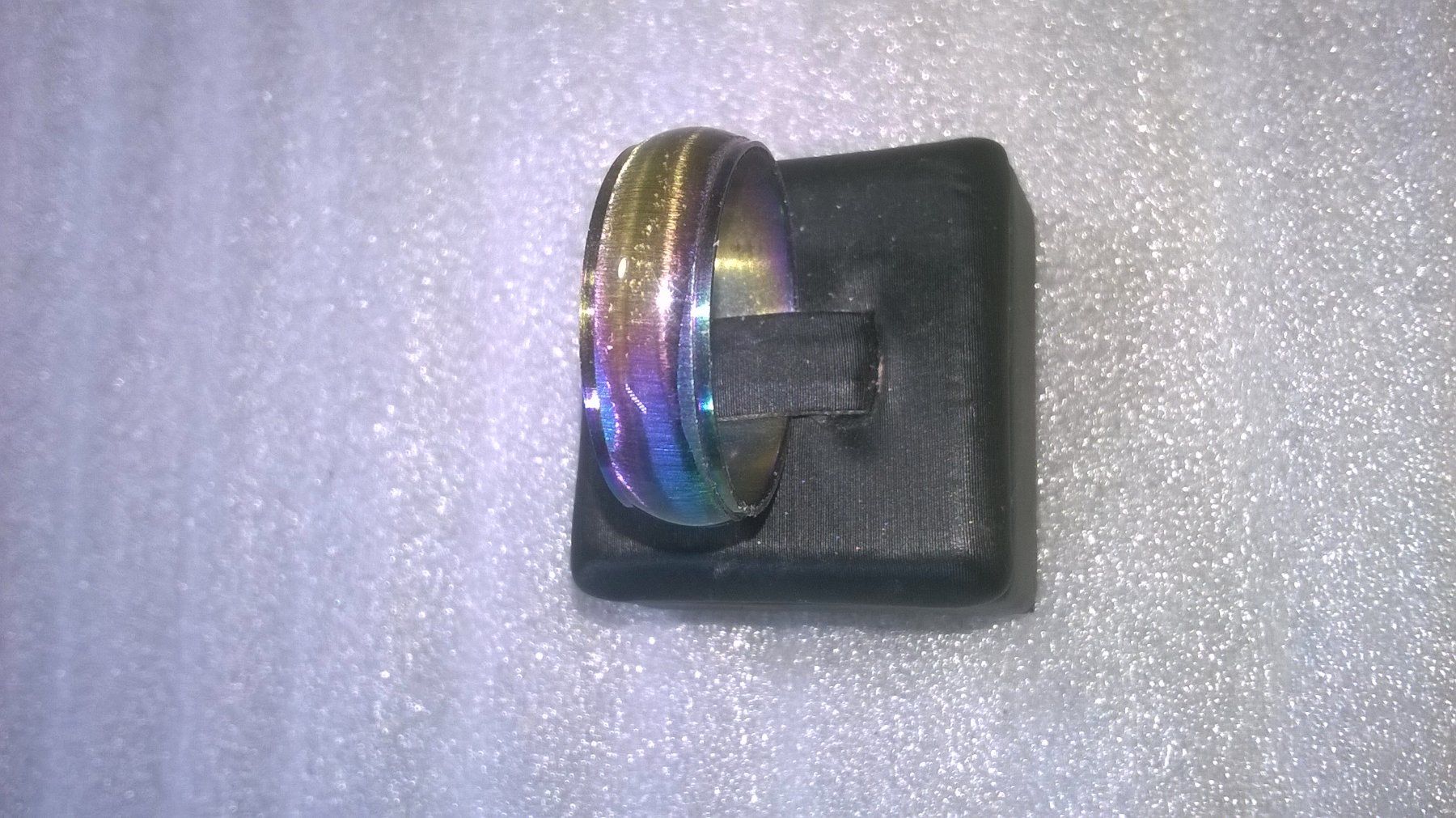 Ringe: RING EDELSTHAL,,MIT REGENBOGEN FARBEN,,,GLANZIG – Neu (gemäss Beschreibung) aus Basel von bijoutrie_4 1