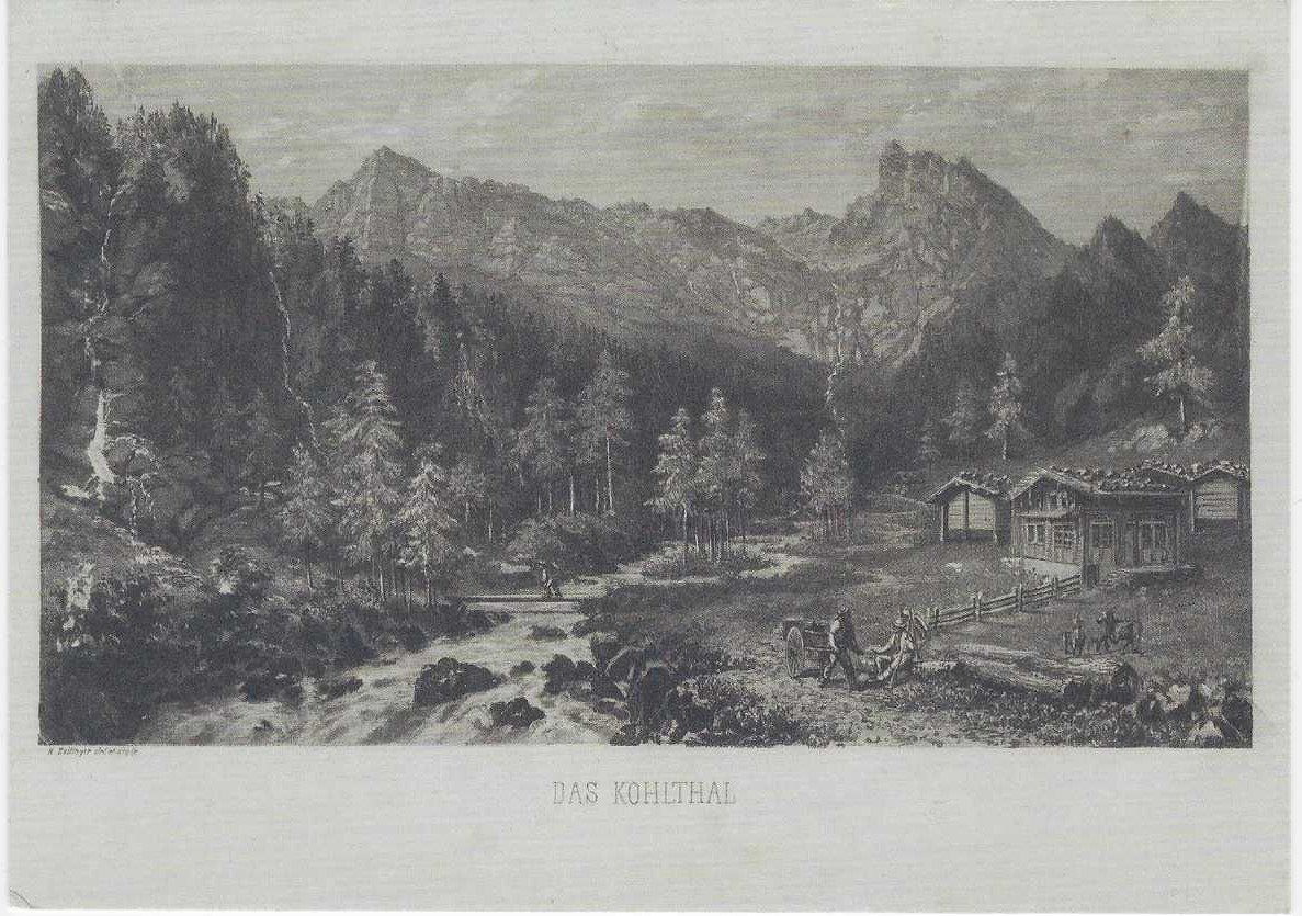 Cartoline postali: Ansichtskarte: Das Kohlthal nach einem Stich – Usato da Luzern venduto da gil_9jtr
