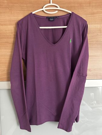 Ralph Lauren Damen Langarmshirt, Lila, Gr. M