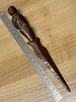 Brieföffner aus Holz / Mensch Figur