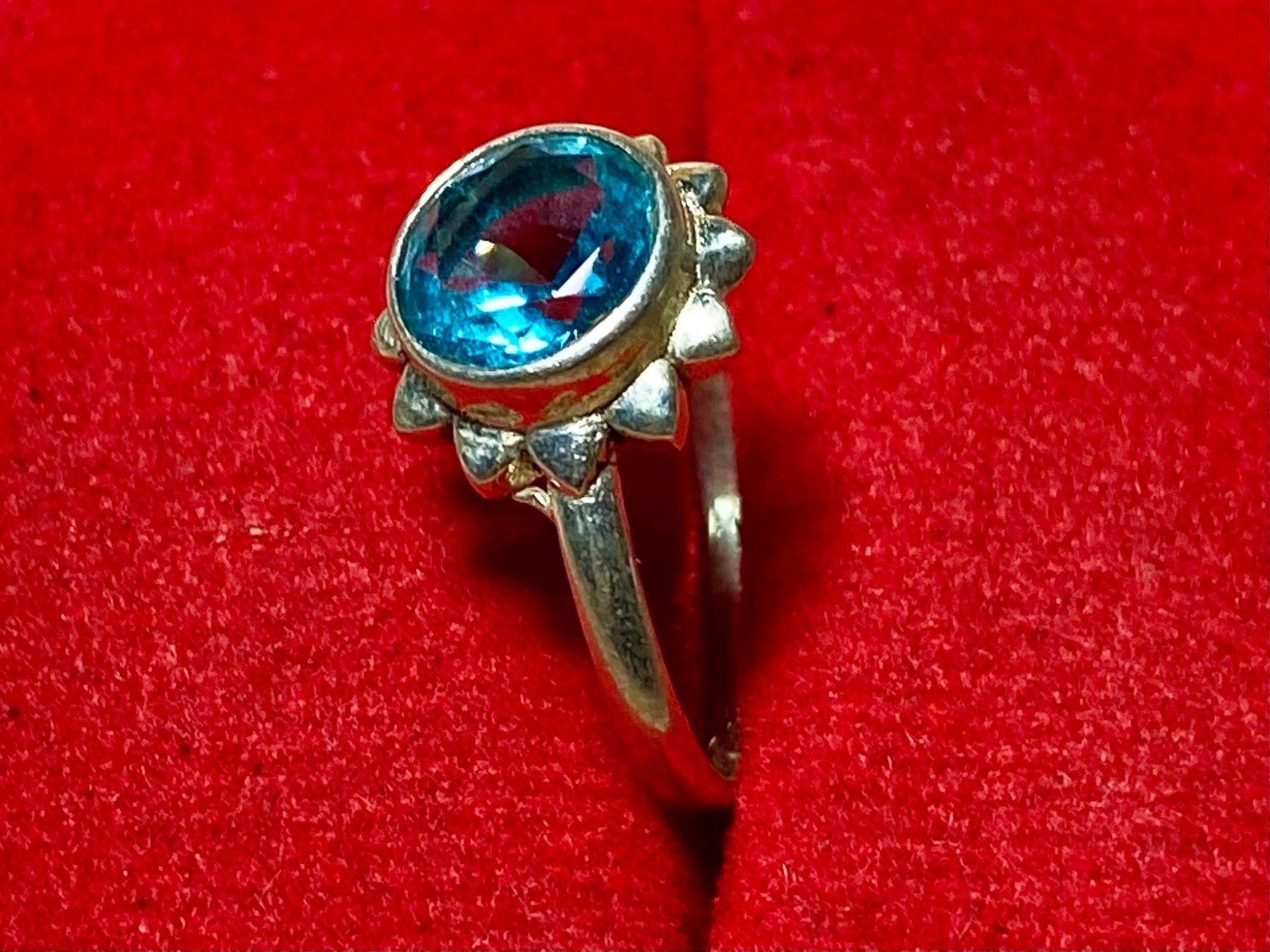 Anelli: Feiner 925 Silber Ring mit natürlichem Blautopas – Nuovo e nell'imballaggio originale da Laax venduto da Kiki_Kingdom3 6