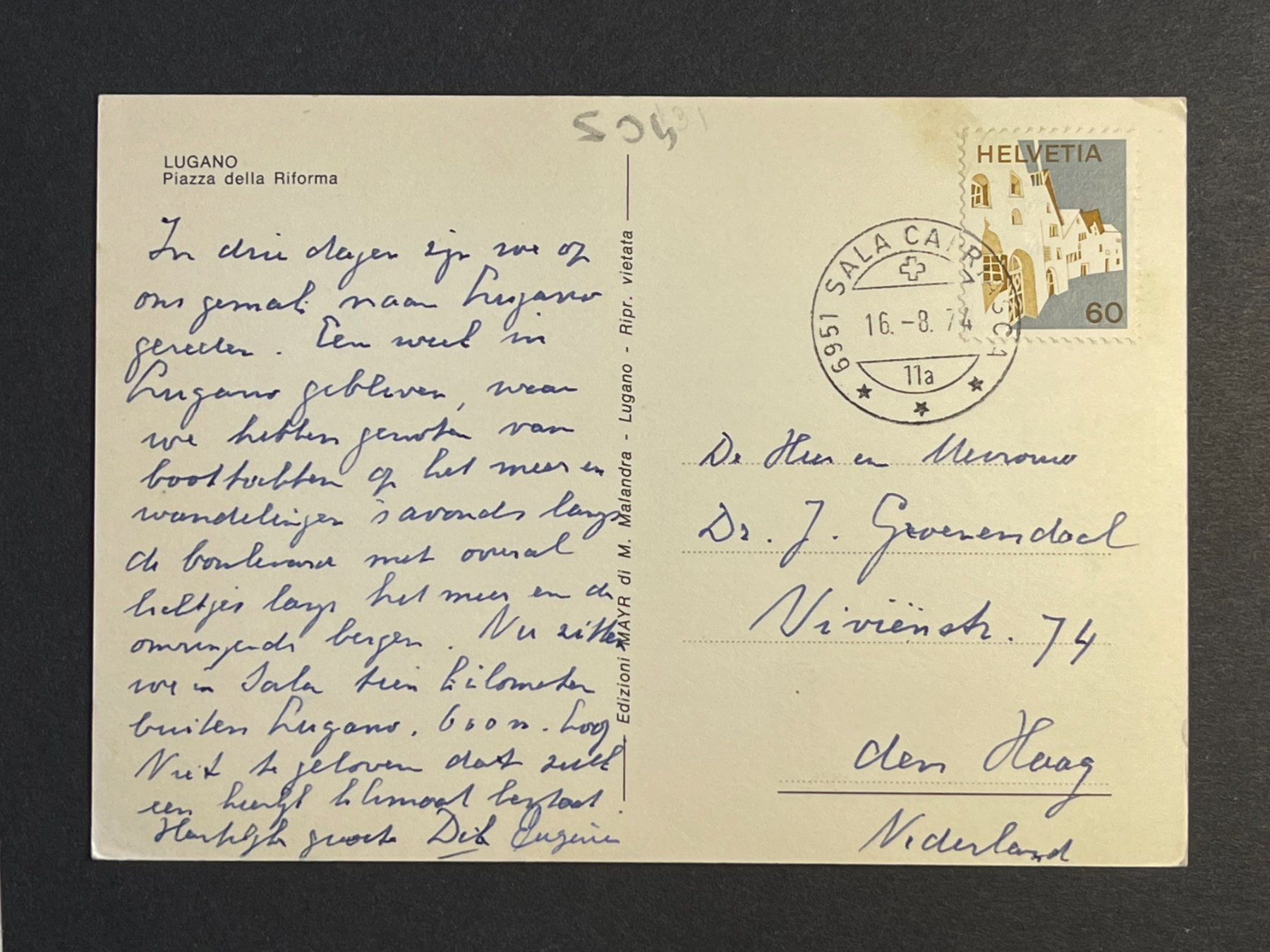 Cartes postales: Lugano, Piazza della Riforma - belebt - Oldtimer ! – D'occasion à Steg VS par danwer74 1
