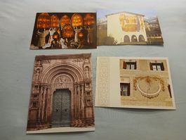 Lot de 4 cartes postales de Noël vintage, parfait état