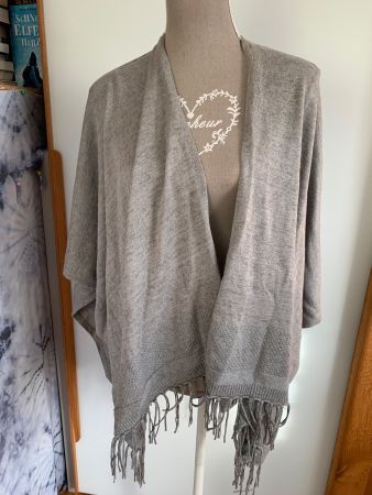 CECIL graues Cape / Strickjacke Grösse 1Size