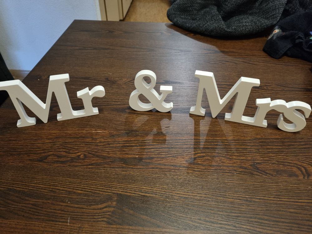 mr & mrs dekoration