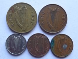 Münzen aus Irland