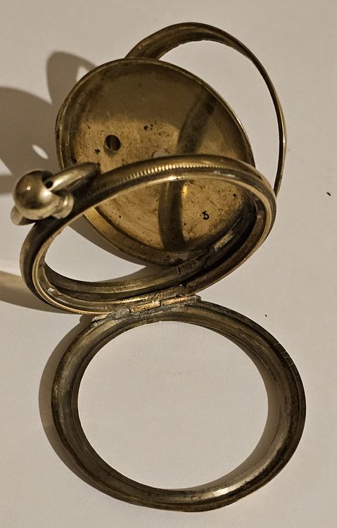 Ancien Fond Boîtier de Montre Gousset La Porte Suisse La Revanche