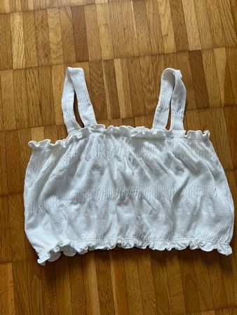 Zara Top Weiss Gr. 164 - Sommer bereit! Neuwertig!