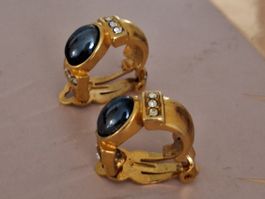 HÄMATIT CREOLEN MIT STRASS