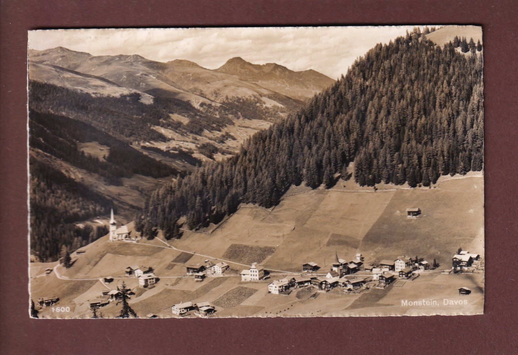 Ansichtskarten: DAVOS - Monstein - 1947 – Gebraucht aus Pully von nicecards