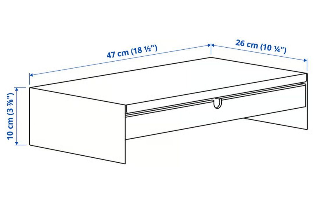 Staffa per monitor: Elloven Monitorerhöhung mit Schublade, schwarz – Nuovo e nell'imballaggio originale da Dättwil AG venduto da dia_6cbv 2