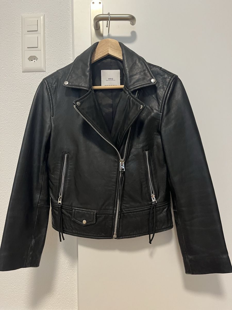 Mango Giacche: Echtlederjacke Biker schwarz Mango XS – Nuovo (secondo la descrizione) da Birrwil venduto da vanyboo