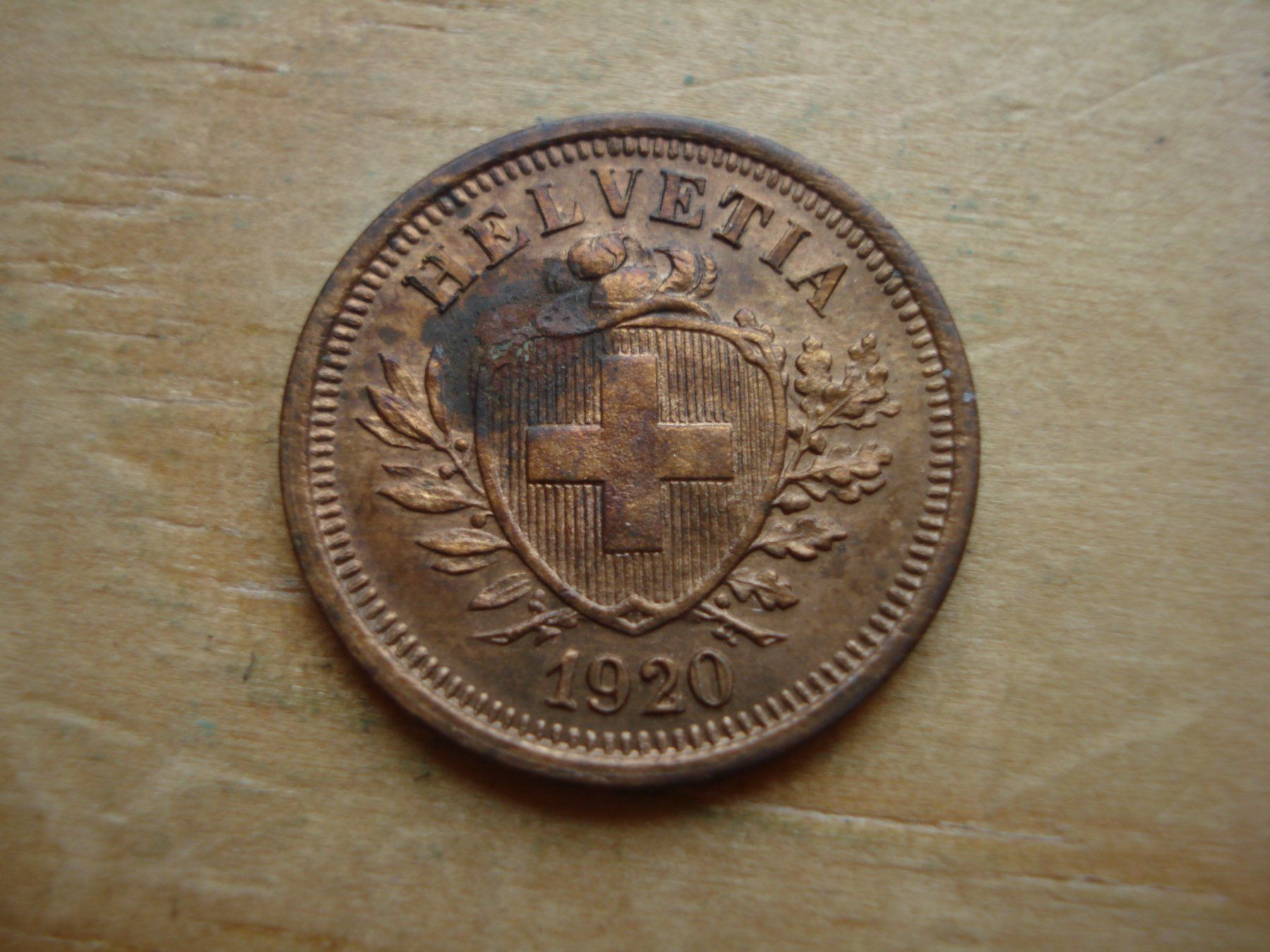 Tutti le monete: (W5) 1 Rappen 1920 – Usato da Erlach venduto da Net-Coins
