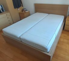 Lit Malm Ikea avec matelas