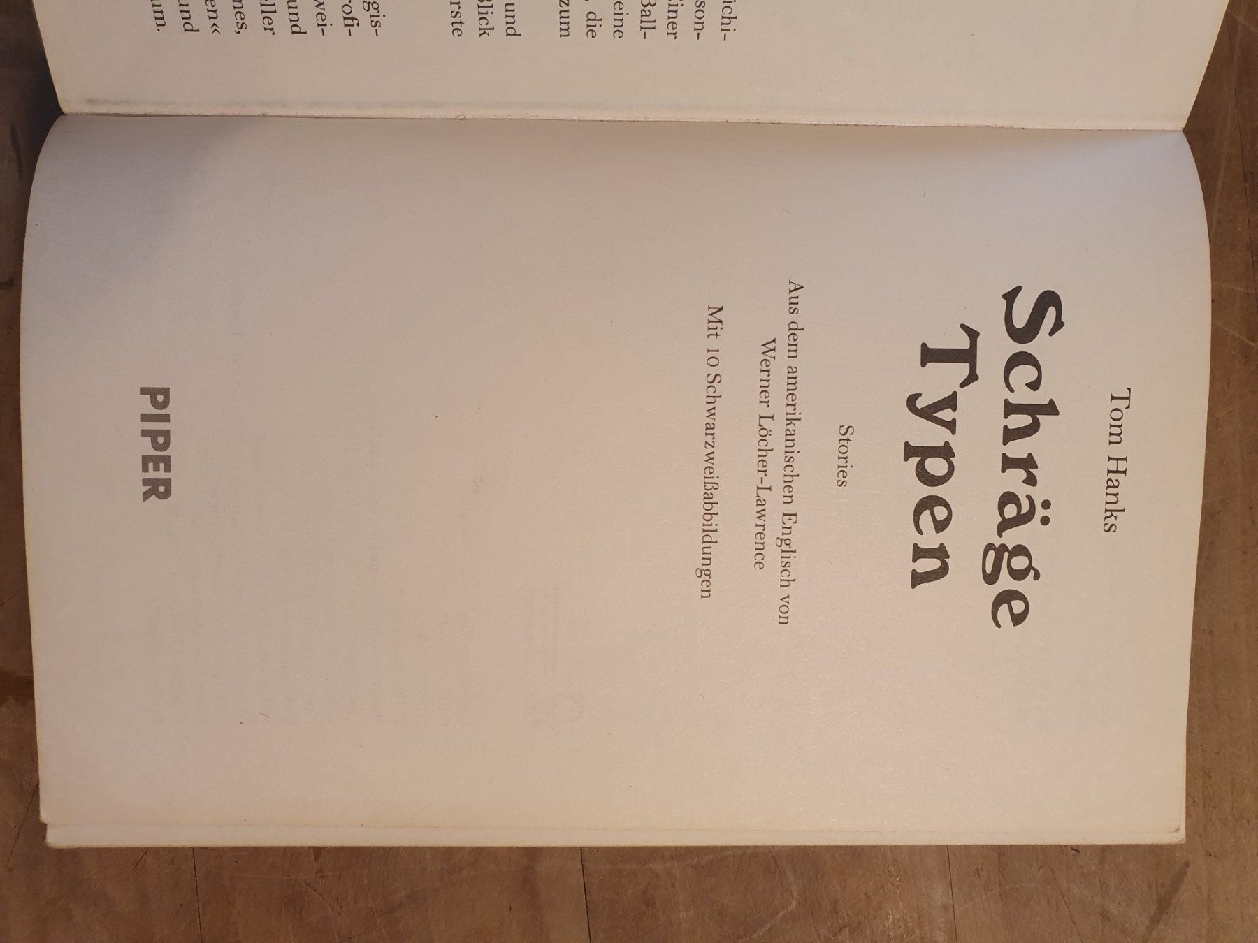 Libri: Schräge Typen Tom Hanks Piper – Usato da Zürich venduto da loosebone 1