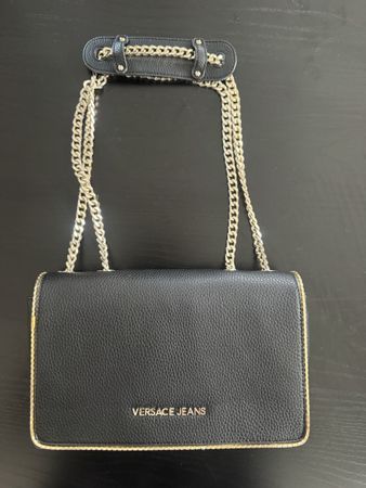 Versace Jeans Couture Schultertasche Schwarz/Gold – Original