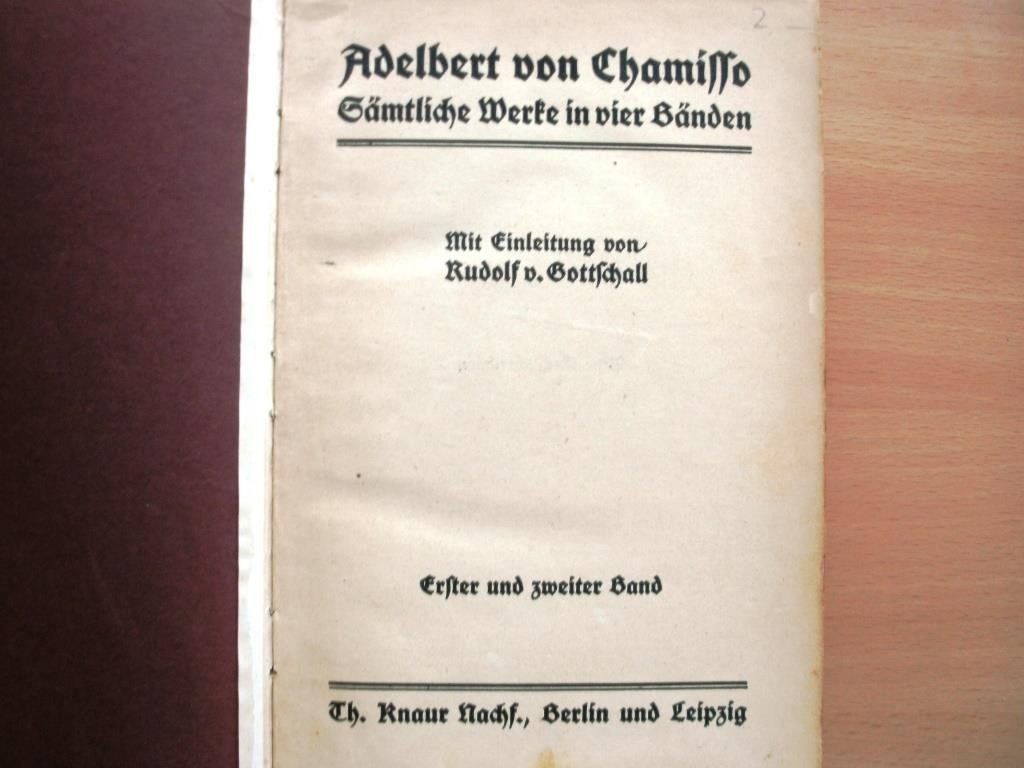 Libri: Adalbert von Chamisso – Usato da Grenchen venduto da Kogi7 2