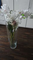 Glasvase 70cm mit Blumentöpfen (siehe Bild)