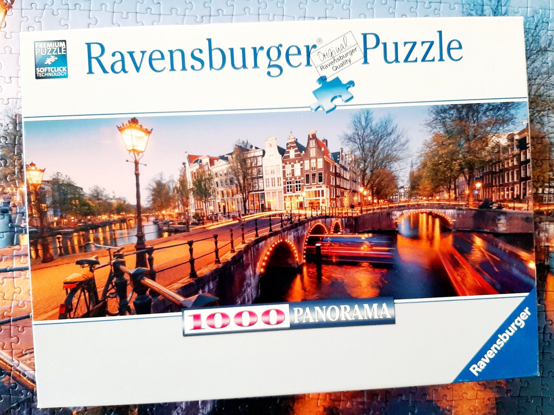 Ravensburger Puzzles: Puzzle Ravensburger 1000 Amsterdam Panorama – D'occasion à Flaach par maj_w_ 1