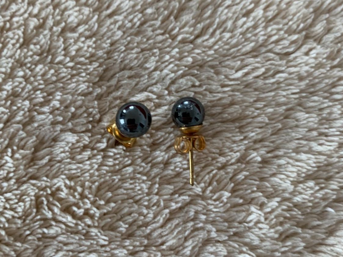 Orecchini pendenti & Orecchini a lobo: Ohrstecker Hämatit Schwarz, 7mm – Nuovo (secondo la descrizione) da Worb venduto da farben20zauber