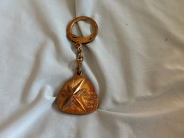 Schlüsselanhänger Kurz Uhren Juwelen Stern Messing