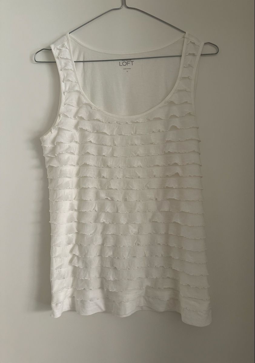 Top: Top, Ann Taylor Loft, off-white, Grösse S – Usato da Oberwil BL venduto da orsay