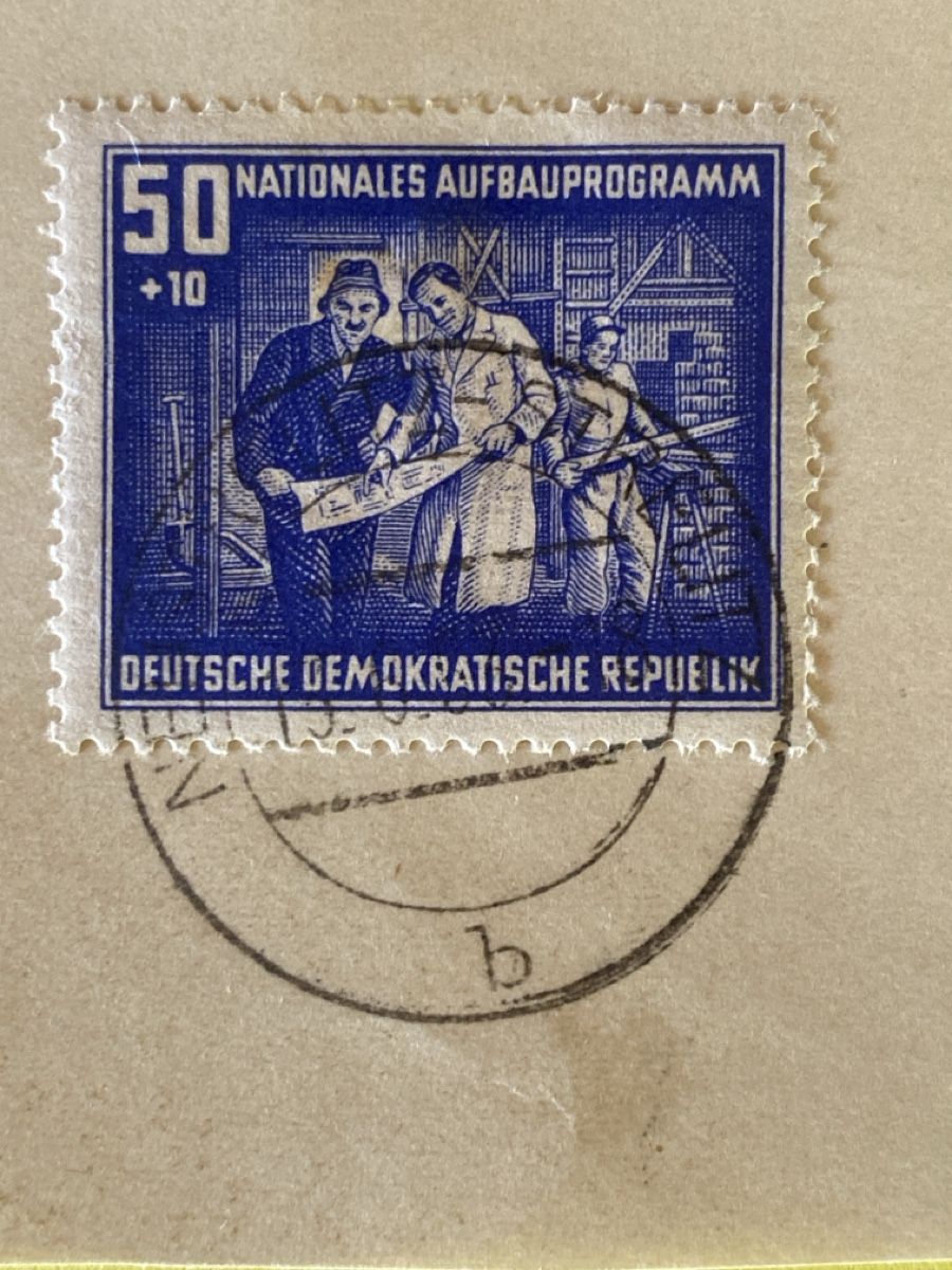 Tutti i francobolli: DDR Briefmarken Nationales Aufbauprogramm, 4 Stempel – Usato da Dornach venduto da Xantomas 4
