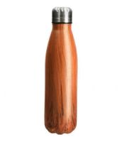 Trinkflasche 0.5 L Edelstahl (Holzstyle) - Gratis Versand