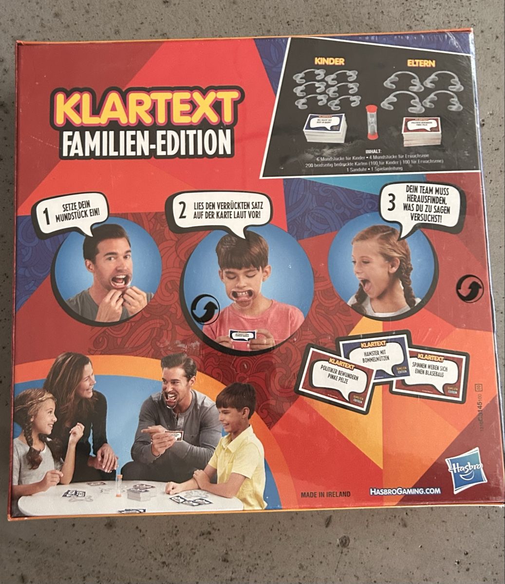 Hasbro Giochi: Klar Text Familien Edition Brettspiel – Nuovo e nell'imballaggio originale da Oberriet SG venduto da PeeKaa_1985 1