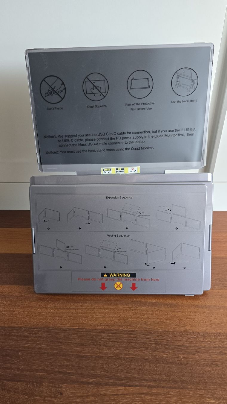 Monitor: FlexiQuad 14 Zoll Dockstation 3 Screen – Nuovo e nell'imballaggio originale da Horw venduto da Jarhead7 4