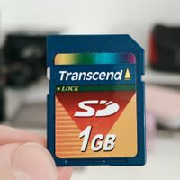 Transcend SD-Karte 1 GB – Speicherkarte (Vintage / Retro)