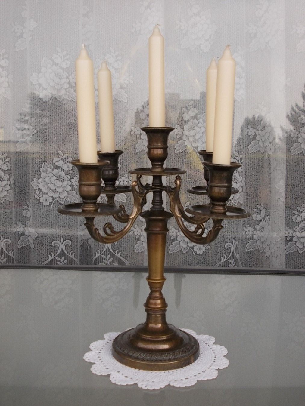 Portacandele: 33cm Empire-Stil Prunk Messing Kerzenständer 5flammig 2325gr – Usato da Ostermundigen venduto da eschbe 6