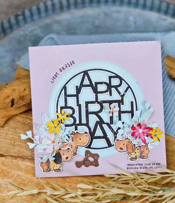 Sciablone: Neue Stanzschablone  Happy Birthday / Geburtstag – Nuovo e nell'imballaggio originale da Effretikon venduto da wenuss 1