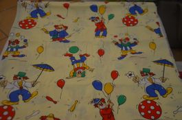 STOFF RESTE  BAUMWOLLE ZIRKUS - CM 180X40