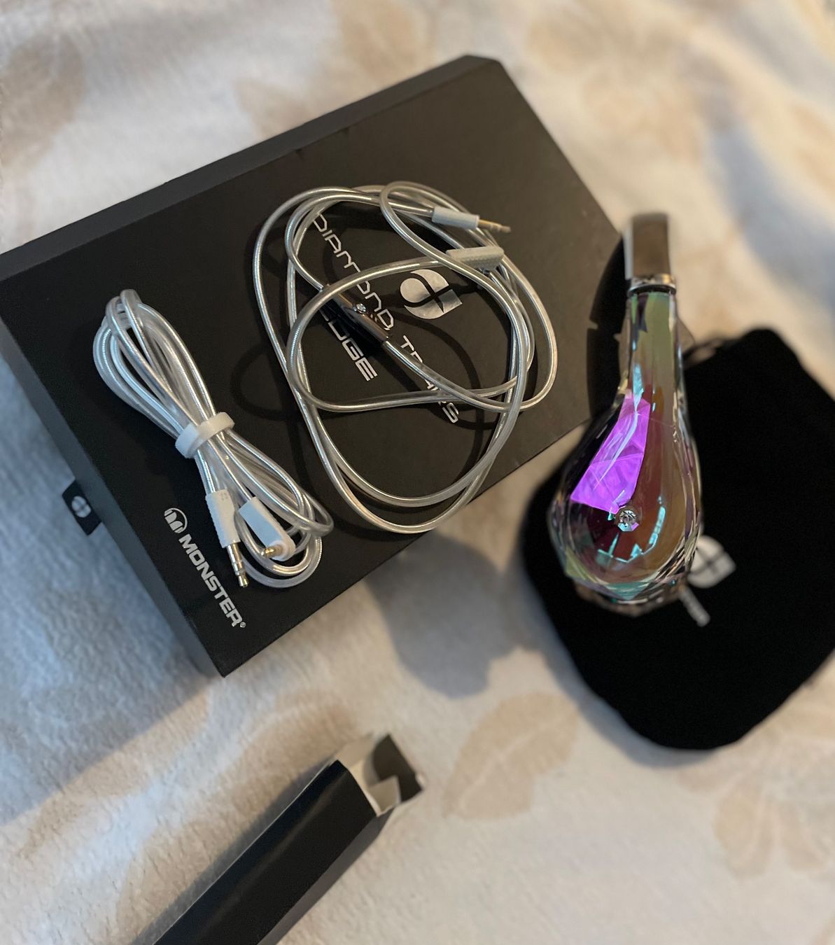 Cuffie: Monster Diamond Kopfhörer On-Ear, silber – Usato da Rüti ZH venduto da EMCRM 2