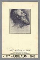 NIKOLAUS v. d. FLÜE, JUBILÄUM 1917, 0 SACHSELN 2.VII.17! R!